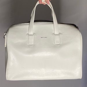 Mat & Nat White Bowler Bag